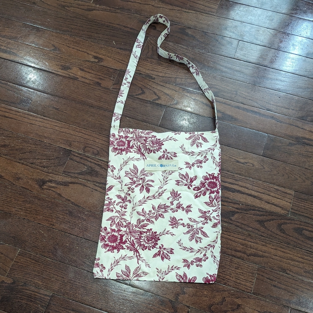 Brand New April Cornell floral cross body Tote bag